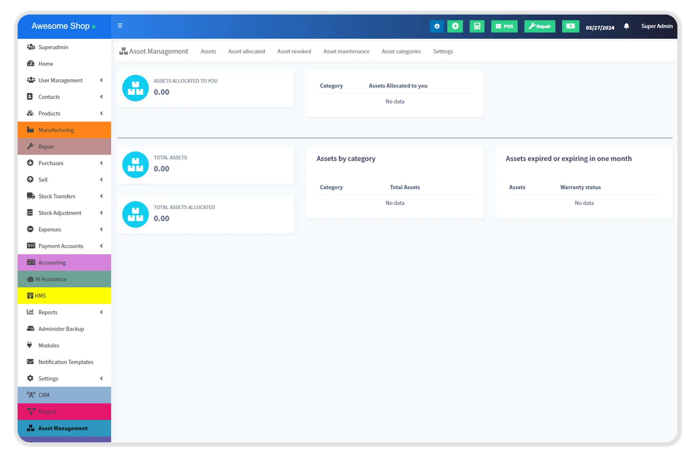 Asset Management Module